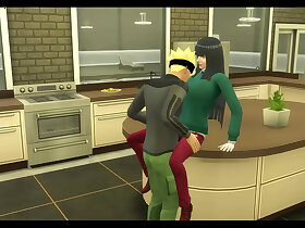 博人传第 3 章博人去找他的母亲日向谈话，她告诉他，她想试试他的鸡巴，他开始按照她喜欢的方式操她，他们操她的大屁股，同时她的乳房跳动。