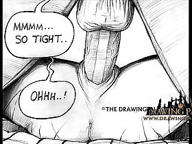 性感的性奴在硬核成人3D游戏和卡通色情片中